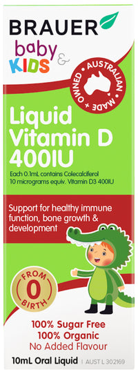 Brauer Baby And Kids Liduid Vitamin D 400iu | Mr Vitamins