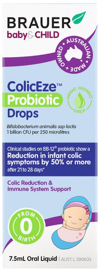 Brauer Coliceze Probiotic Drops for infants | Mr Vitamins