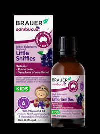 Brauer Sambucus Black Elderberry Little Sniffles for Infants & Kids | Mr Vitamins