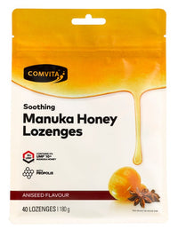 Comvita Soothing Mānuka Honey Lozenges - Aniseed 40 pack | Mr Vitamins