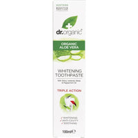 Dr Organic Toothpaste (Whitening) Organic Aloe Vera | Mr Vitamins