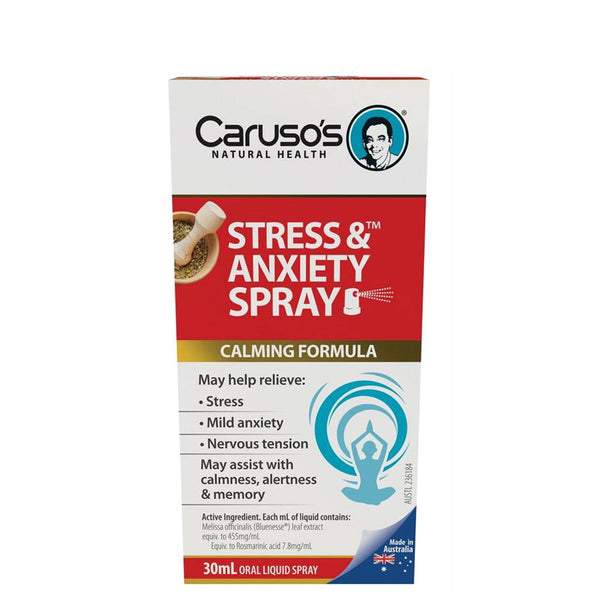 Carusos Stress Anxiety Spray Mr Vitamins